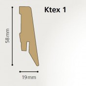  Kronotex KTEX-1 2400x58x19 мм. (в цвет ламината)